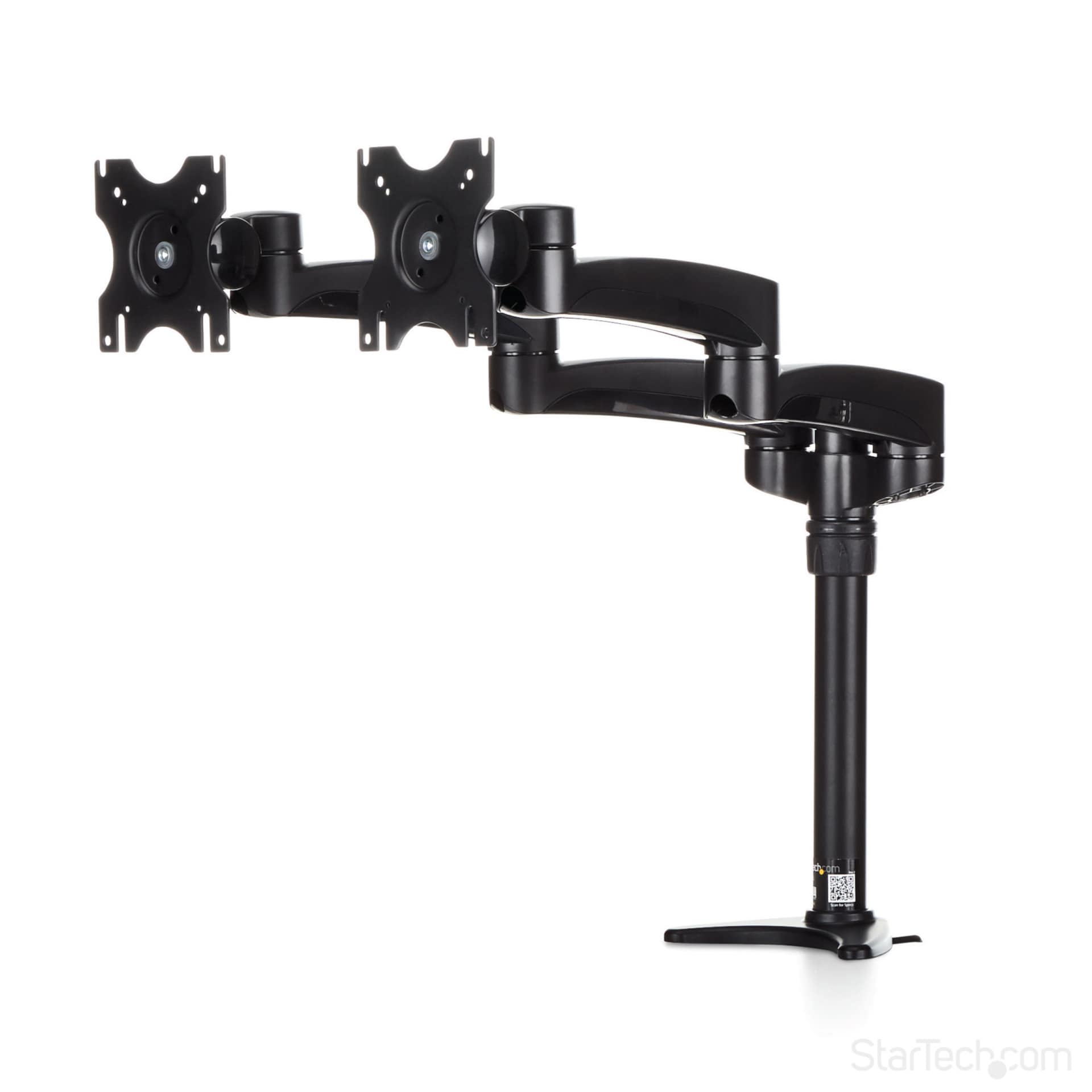 StarTech.com Desk Mount Dual Monitor Arm, Dual Articulating Monitor Arm, He