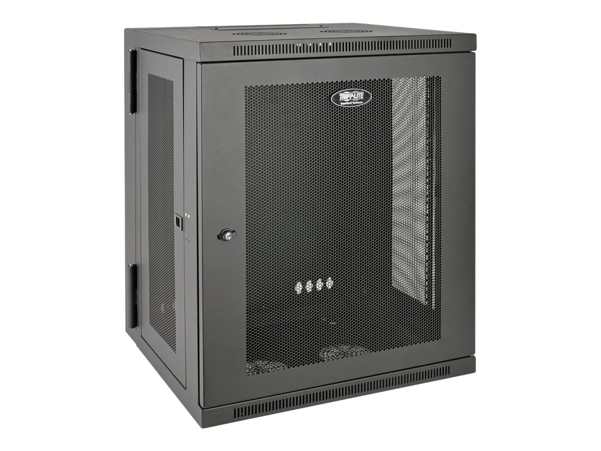 Tripp Lite 15U Wall Mount Rack Enclosure Server Cabinet Hinged Wallmount