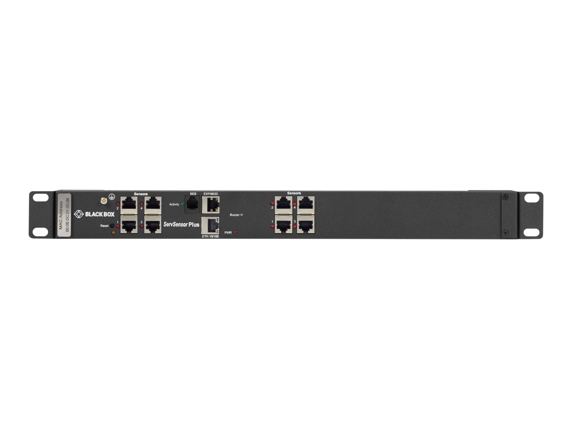 Black Box AlertWerks ServSensor Plus 8-Port Rack-Mount Hub