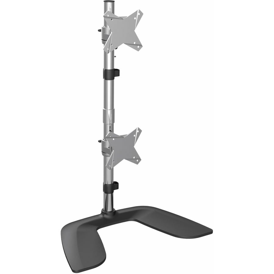 StarTech.com Vertical Dual Monitor Stand, Free Standing Height Adjustable S