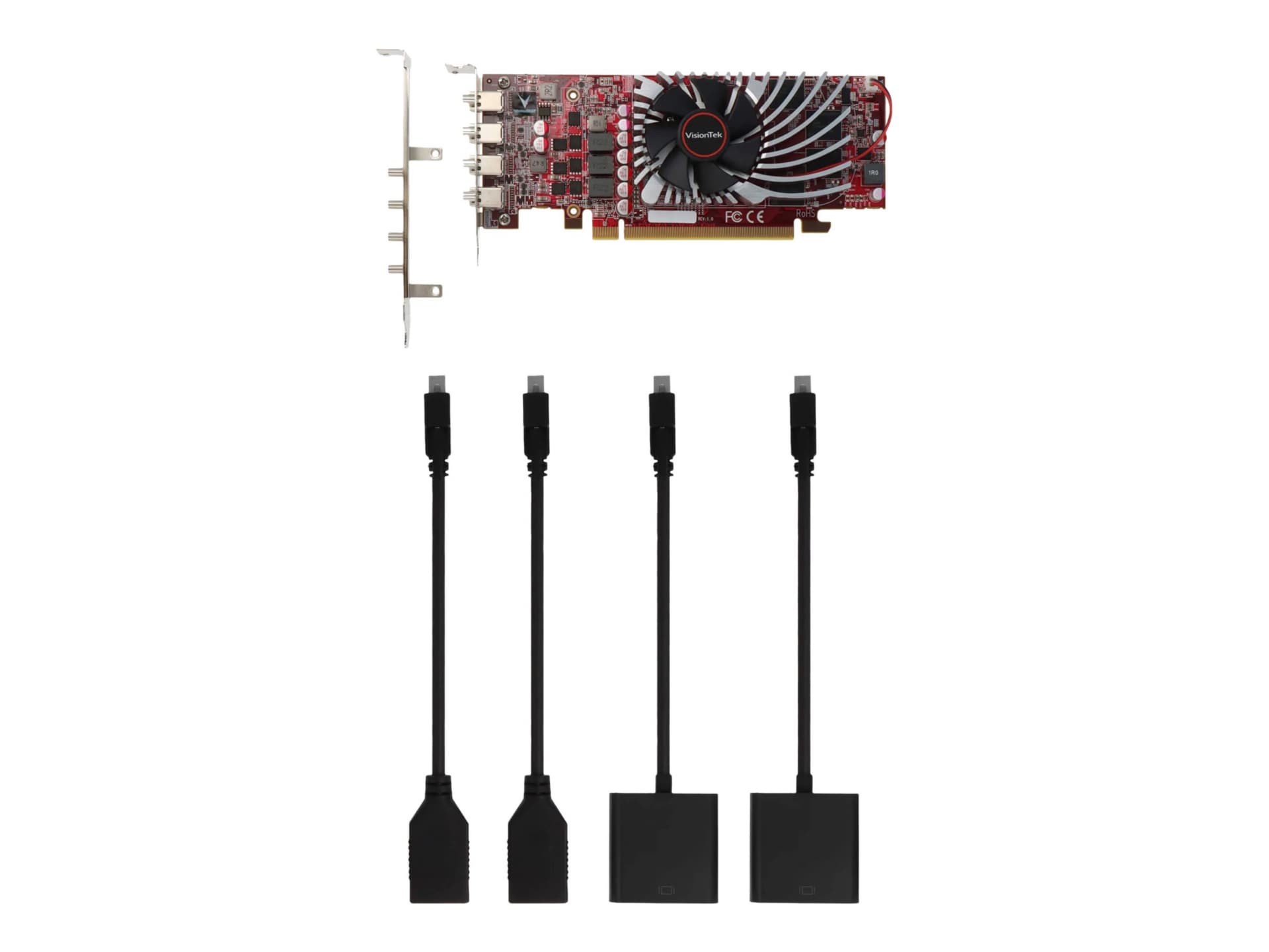 VisionTek AMD Radeon RX 550 Graphic Card - 4 GB GDDR5 - Full-height