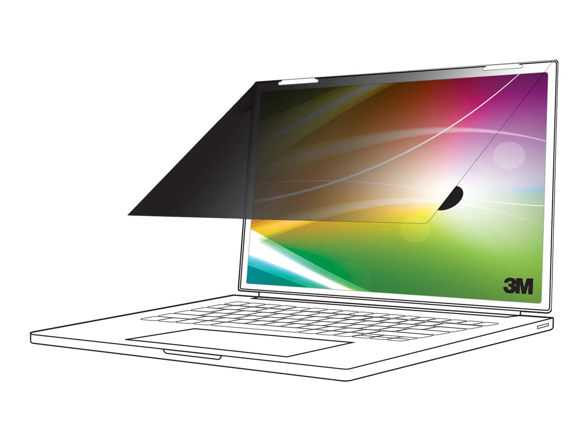 3M Bright Screen Privacy Filter for 15.6in Full Screen Laptop, 16:9