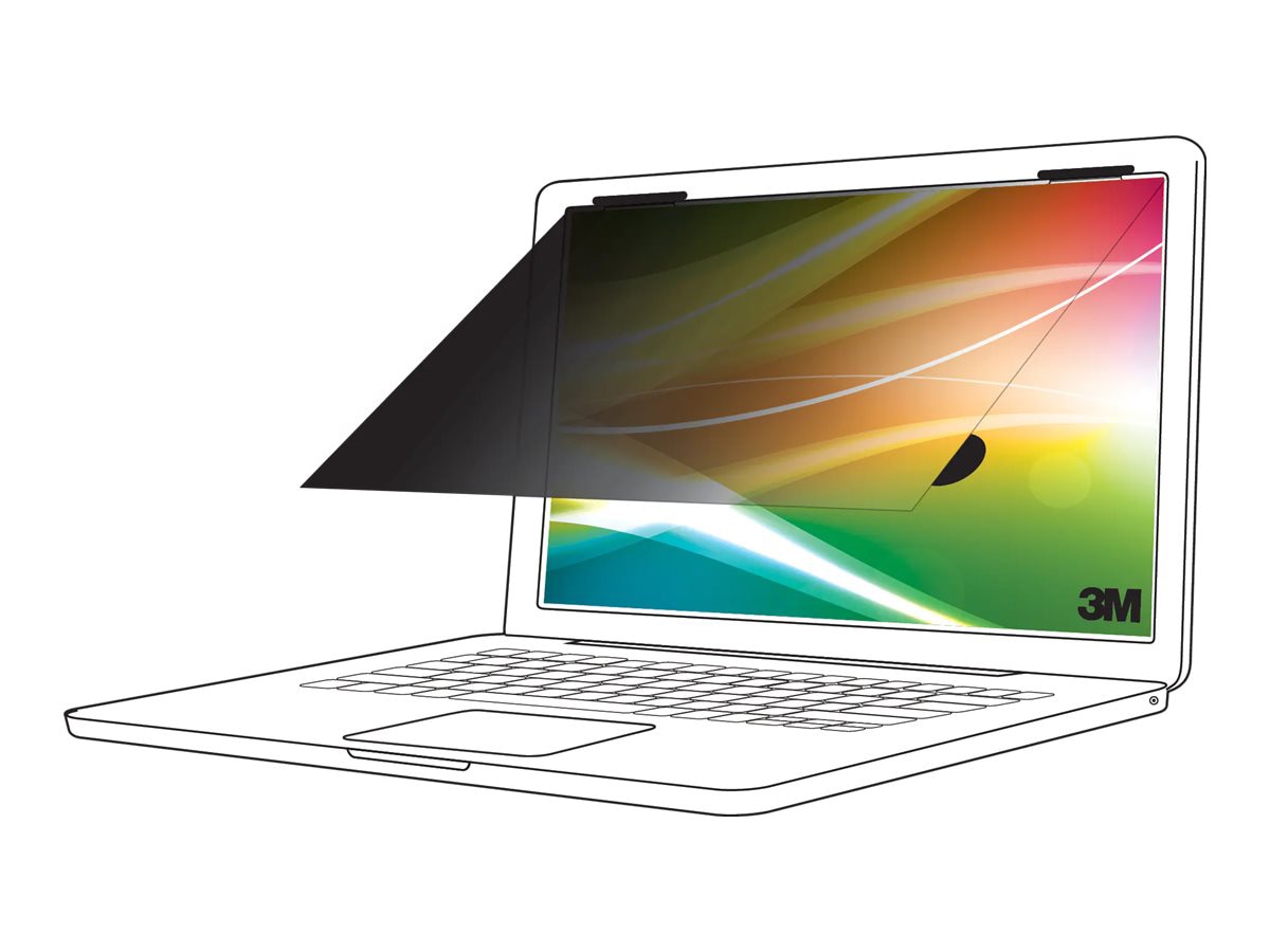 3M Bright Screen Privacy Filter for 13.3in Laptop, 16:10