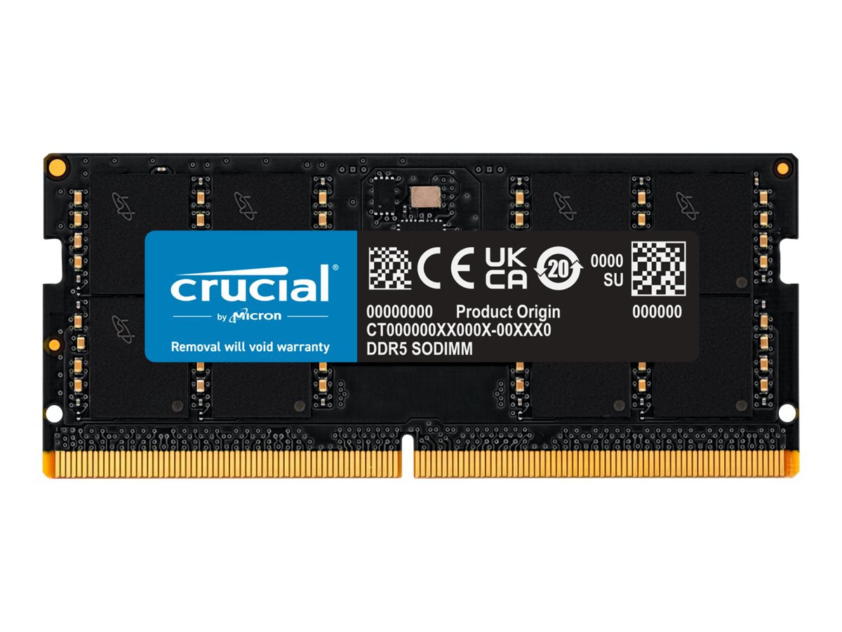 Crucial - DDR5 - module - 32 GB - SO-DIMM 262-pin - 2800 MHz / PC5-44800
