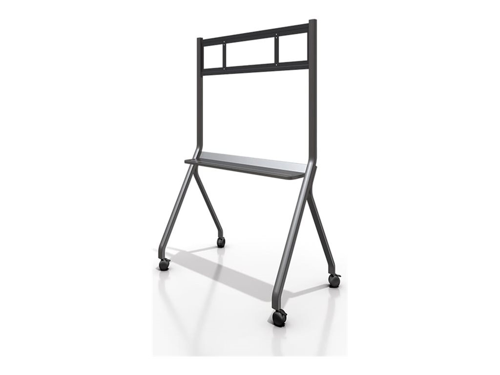 Avocor cart - for interactive flat panel - mobile stand - black, gray